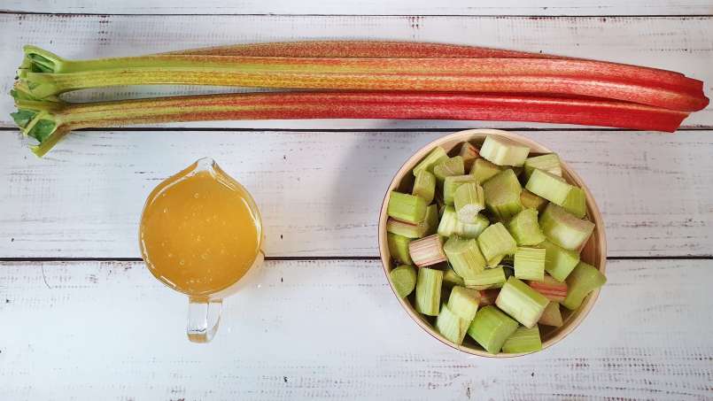 Sirup rhubarb dengan madu, foto 2
