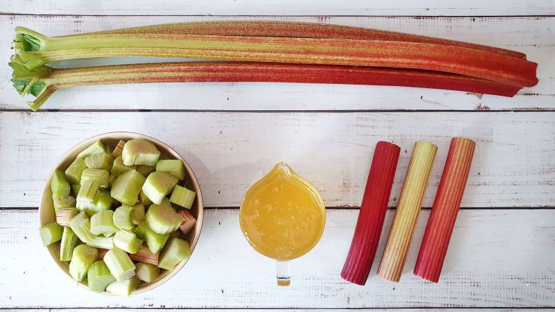 Sirup rhubarb dengan madu, foto 6