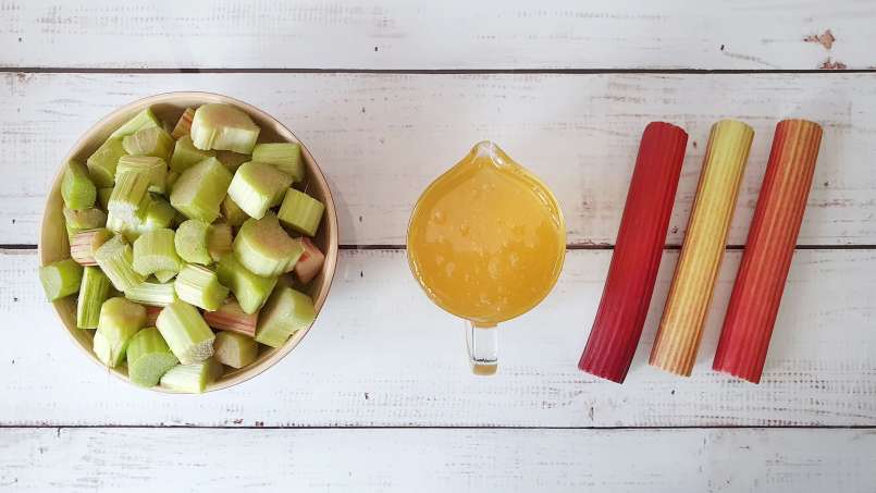 Sirup rhubarb dengan madu, foto 7