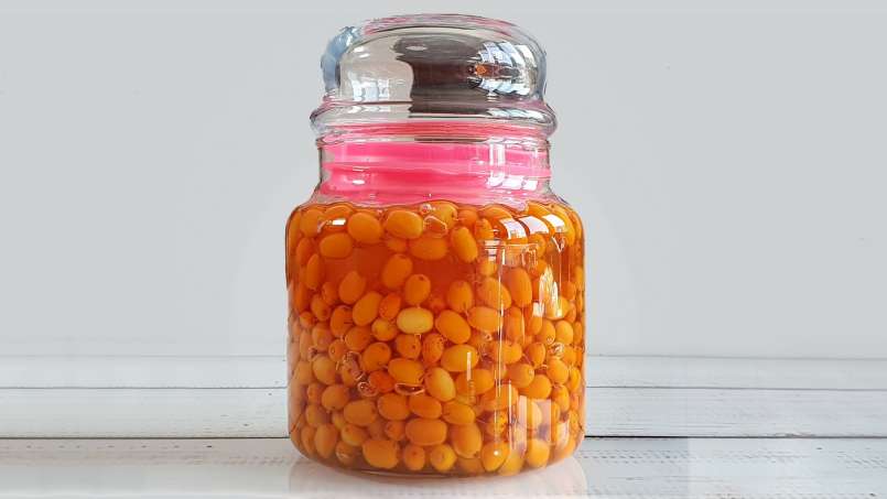 Maserasi seabuckthorn laut yang diberi madu, foto 2