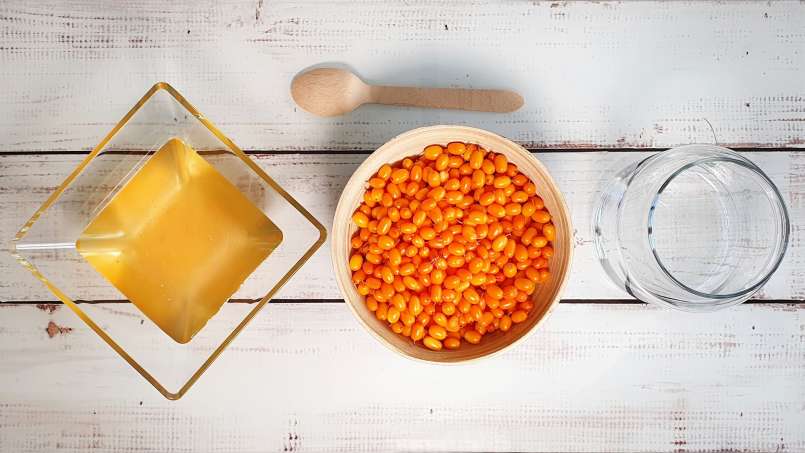 Maserasi seabuckthorn laut yang diberi madu, foto 3