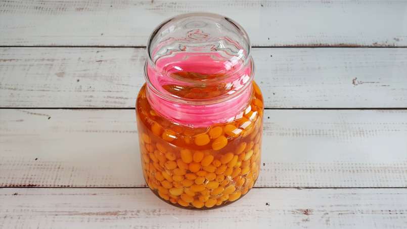 Maserasi seabuckthorn laut yang diberi madu, foto 4