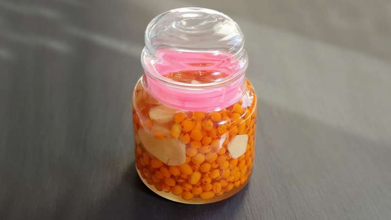 Maserasi seabuckthorn dengan jahe dan madu, foto 6