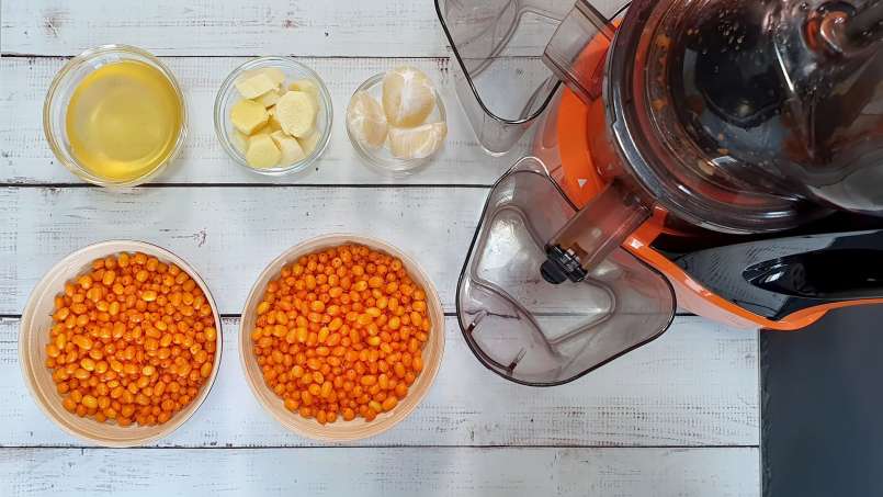 Jus seabuckthorn dengan jahe, lemon, dan madu, foto 2