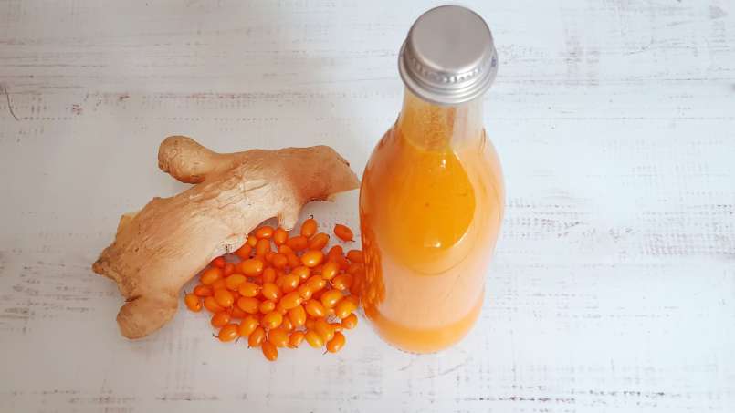 Jus seabuckthorn dengan jahe, lemon, dan madu, foto 3