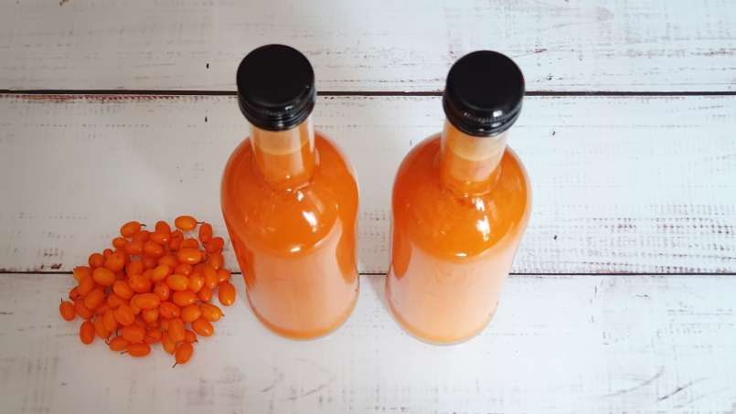 Jus seabuckthorn dengan lemon dan madu, foto 1