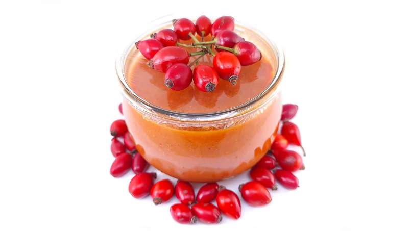 Pasta rosehip dingin dengan madu, serbuk sari, jahe, lemon, dan mint, foto 7