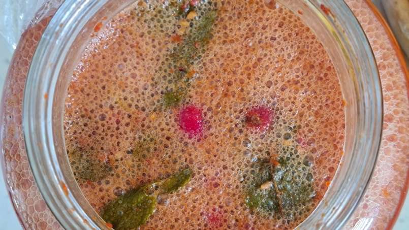 Sari apel dengan madu, lemon, dan mint, foto 5