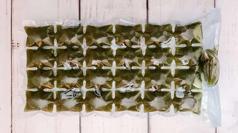 Es batu sari jelatang beku, foto 7