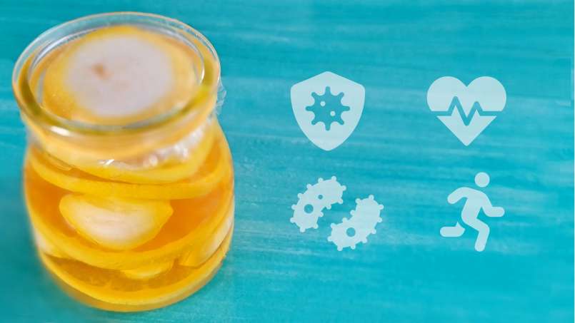 Bawang putih, madu, dan maserasi lemon, foto 8