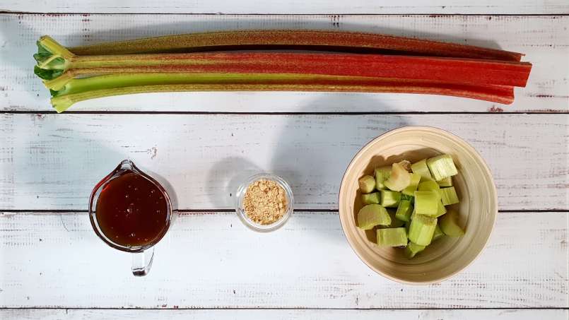 Maserasi rhubarb dengan madu dan jahe, foto 1