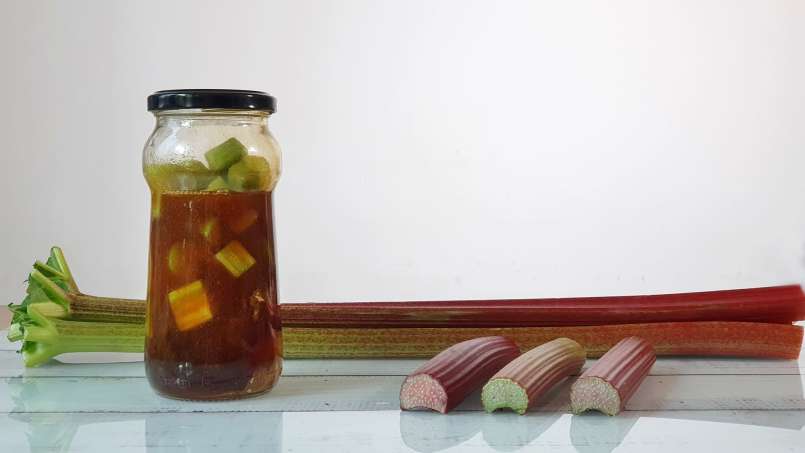 Maserasi rhubarb dengan madu dan jahe, foto 5