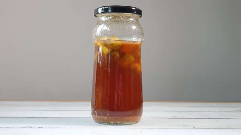 Maserasi rhubarb dengan madu dan jahe, foto 7