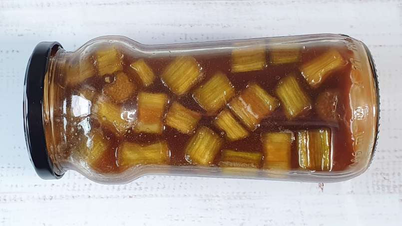 Maserasi rhubarb dengan madu dan jahe, foto 9