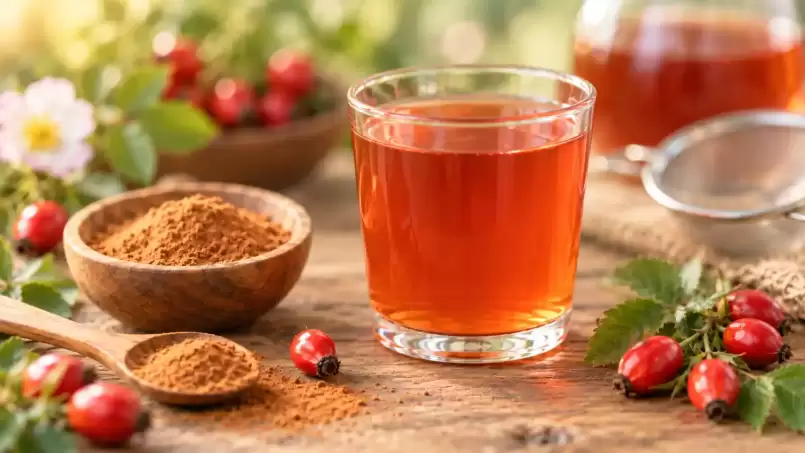 Ekstrak buah rosehip dalam air