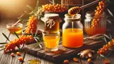 Sirup seabuckthorn yang diperas dingin dengan madu