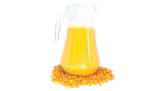 Jus seabuckthorn tanpa pemanis dengan jahe dan lemon