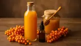 Sirup seabuckthorn, madu, dan sirup propolis